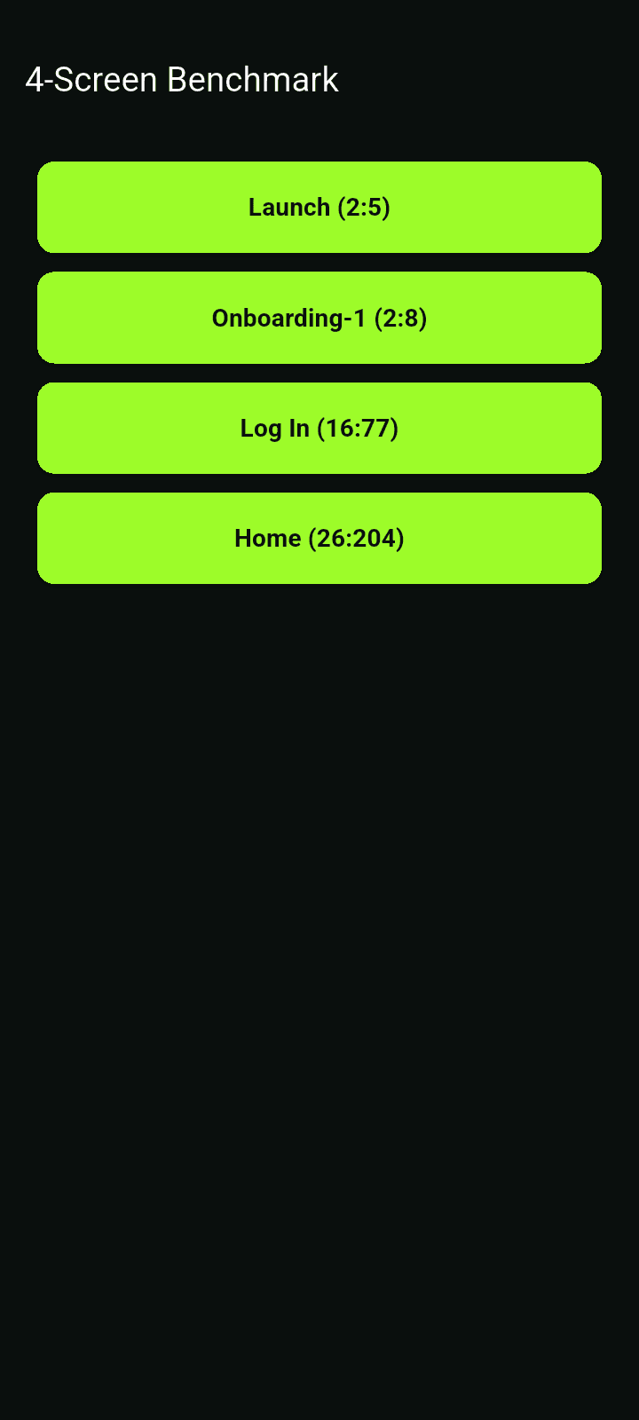 Generated Flutter screen for Onboarding